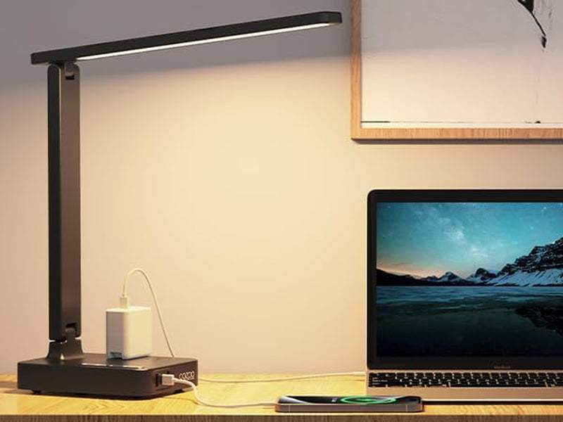 LED Desk Lamp with Multi Charging Ports